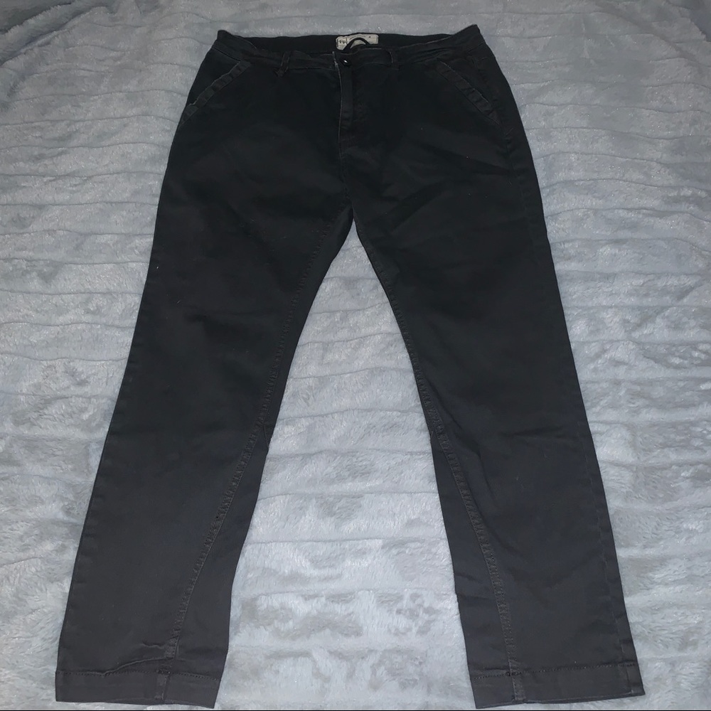 Free People Chino Pants Gray Black Small